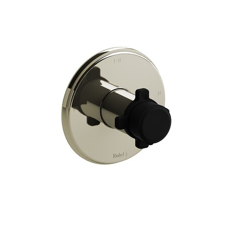 Riobel 2-Way Type T/P (Thermostatic/Pressure Balance) Coaxial Valve Trim TMMRD23XPNBK
